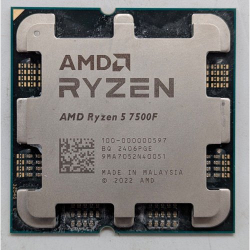 Купить Процессор AMD Ryzen 5 7500F 3.7(5.0)GHz 32MB sAM5 Tray (100-000000597) (Восстановлено продавцом, 775543) с проверкой совместимости: обзор, характеристики, цена в Киеве, Днепре, Одессе, Харькове, Украине | интернет-магазин TELEMART.UA фото