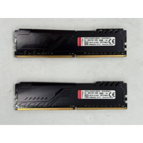 Озп HyperX DDR4 16GB (2x8GB) 3200Mhz Fury Black (HX432C16FB3K2/16) (Відновлено продавцем, 775628) купити з перевіркою сумісності: огляд, характеристики, ціна у Києві, Львові, Вінниці, Хмельницькому, Івано-Франківську, Україні | інтернет-магазин TELEMART.UA фото