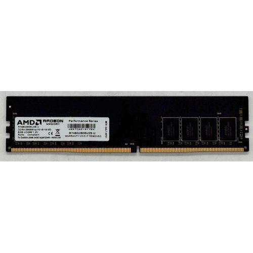 Купить Озу AMD DDR4 8GB 2666Mhz R7 Performance (R748G2606U2S-U) (Восстановлено продавцом, 775631) с проверкой совместимости: обзор, характеристики, цена в Киеве, Днепре, Одессе, Харькове, Украине | интернет-магазин TELEMART.UA фото