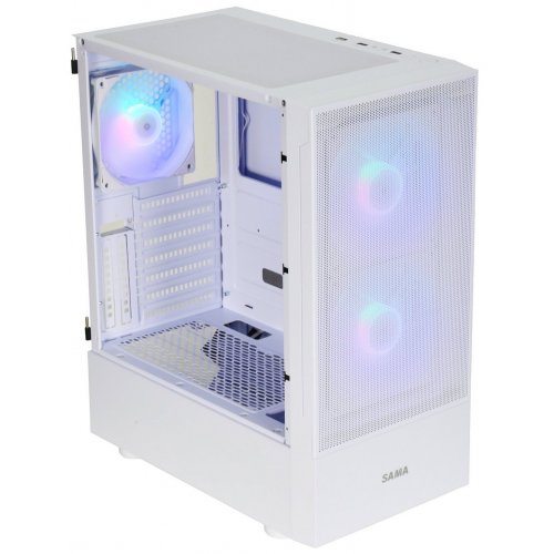 Купить Корпус SAMA 3307 140mm без БП White с проверкой совместимости: обзор, характеристики, цена в Киеве, Днепре, Одессе, Харькове, Украине | интернет-магазин TELEMART.UA фото