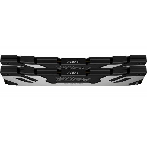 ОЗП Kingston CUDIMM DDR5 48GB (2x24GB) 8800Mhz FURY Renegade Silver/Black (KF588CU42RSK2-48) купити з перевіркою сумісності: огляд, характеристики, ціна у Києві, Львові, Вінниці, Хмельницькому, Івано-Франківську, Україні | інтернет-магазин TELEMART.UA фото