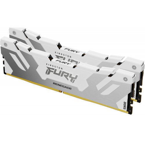 ОЗП Kingston CUDIMM DDR5 48GB (2x24GB) 8800Mhz FURY Renegade Silver/White (KF588CU42RWK2-48) купити з перевіркою сумісності: огляд, характеристики, ціна у Києві, Львові, Вінниці, Хмельницькому, Івано-Франківську, Україні | інтернет-магазин TELEMART.UA фото