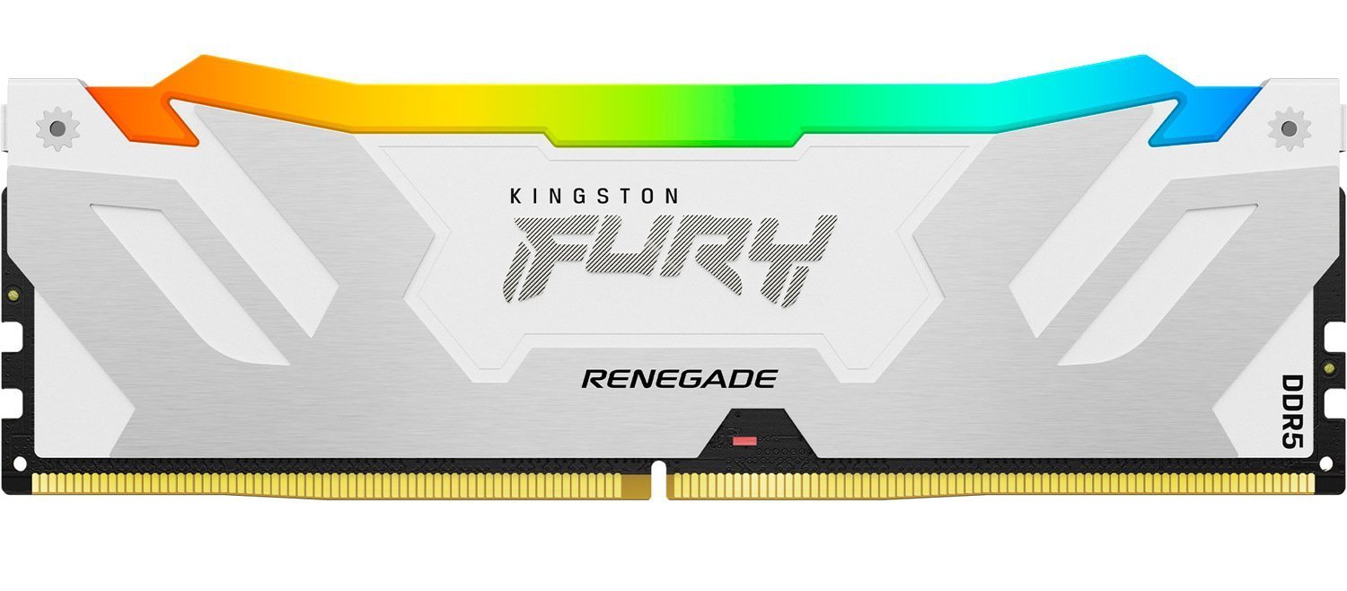 Silver White Rgb ОЗУ Kingston CUDIMM DDR5 24GB 8800Mhz FURY Renegade Silver/White RGB ...