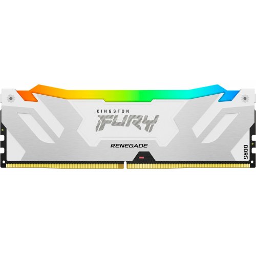 ОЗП Kingston CUDIMM DDR5 48GB (2x24GB) 8800Mhz FURY Renegade Silver/White RGB (KF588CU42RWAK2-48) купити з перевіркою сумісності: огляд, характеристики, ціна у Києві, Львові, Вінниці, Хмельницькому, Івано-Франківську, Україні | інтернет-магазин TELEMART.UA фото