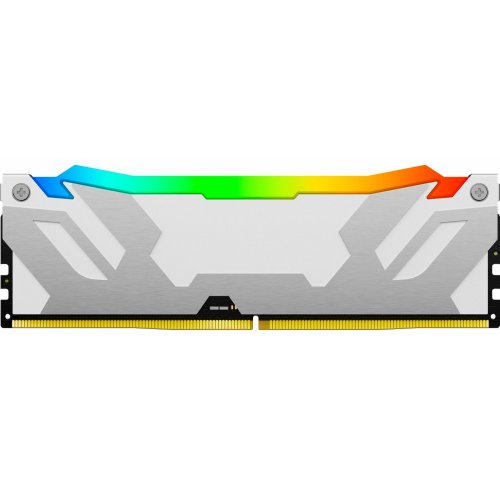 ОЗП Kingston CUDIMM DDR5 48GB (2x24GB) 8800Mhz FURY Renegade Silver/White RGB (KF588CU42RWAK2-48) купити з перевіркою сумісності: огляд, характеристики, ціна у Києві, Львові, Вінниці, Хмельницькому, Івано-Франківську, Україні | інтернет-магазин TELEMART.UA фото
