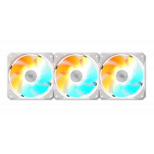 Набір кулерів для корпусу Gigabyte EZ CHAIN FAN 120 (3-Pack) (GP-GBT EZFAN1203 ICE) White купити з перевіркою сумісності: огляд, характеристики, ціна у Києві, Львові, Вінниці, Хмельницькому, Івано-Франківську, Україні | інтернет-магазин TELEMART.UA фото
