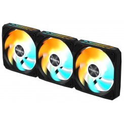 Набор кулеров для корпуса Gigabyte EZ CHAIN FAN 120 (3-Pack) (GP-GBT EZFAN1203) Black