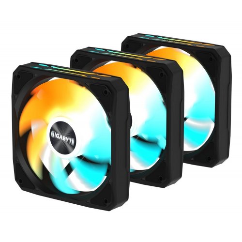 Набір кулерів для корпусу Gigabyte EZ CHAIN FAN 120 (3-Pack) (GP-GBT EZFAN1203) Black купити з перевіркою сумісності: огляд, характеристики, ціна у Києві, Львові, Вінниці, Хмельницькому, Івано-Франківську, Україні | інтернет-магазин TELEMART.UA фото