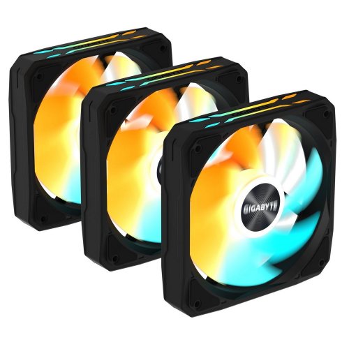 Набір кулерів для корпусу Gigabyte EZ CHAIN FAN 120 (3-Pack) (GP-GBT EZFAN1203) Black купити з перевіркою сумісності: огляд, характеристики, ціна у Києві, Львові, Вінниці, Хмельницькому, Івано-Франківську, Україні | інтернет-магазин TELEMART.UA фото