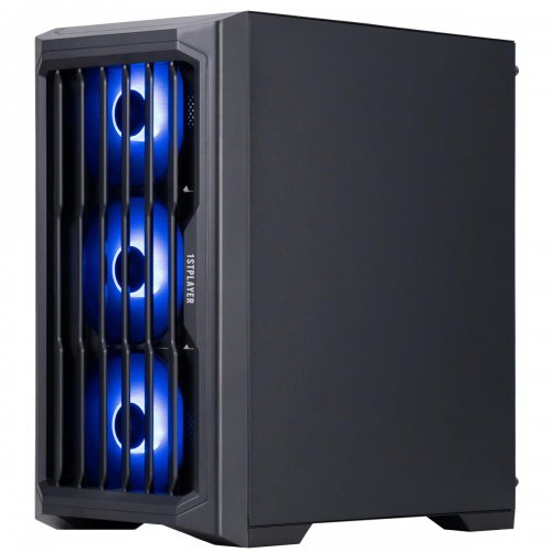 Корпус 1stPlayer H2-BK-4F7 без БЖ Black купити з перевіркою сумісності: огляд, характеристики, ціна у Києві, Львові, Вінниці, Хмельницькому, Івано-Франківську, Україні | інтернет-магазин TELEMART.UA фото