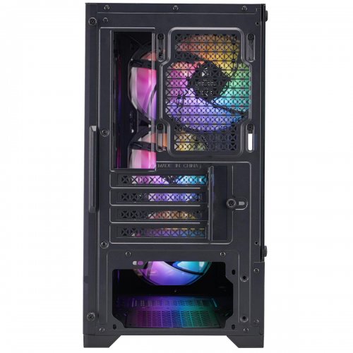 Корпус 1stPlayer H2-BK-4F7 без БЖ Black купити з перевіркою сумісності: огляд, характеристики, ціна у Києві, Львові, Вінниці, Хмельницькому, Івано-Франківську, Україні | інтернет-магазин TELEMART.UA фото