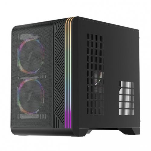 Корпус 1stPlayer VT5-BK без БЖ Black купити з перевіркою сумісності: огляд, характеристики, ціна у Києві, Львові, Вінниці, Хмельницькому, Івано-Франківську, Україні | інтернет-магазин TELEMART.UA фото