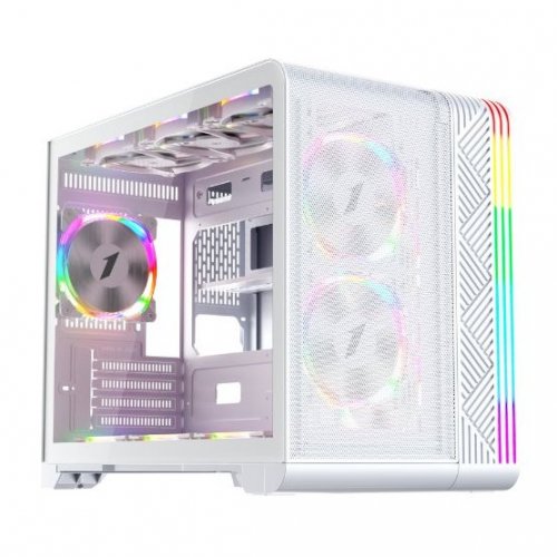 Корпус 1stPlayer VT6-WH без БЖ White купити з перевіркою сумісності: огляд, характеристики, ціна у Києві, Львові, Вінниці, Хмельницькому, Івано-Франківську, Україні | інтернет-магазин TELEMART.UA фото