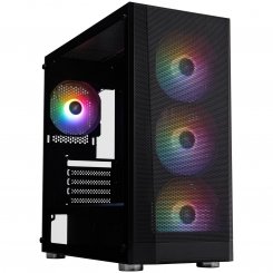 Корпус 1stPlayer FD5-M-BK-4F1 без БЖ Black