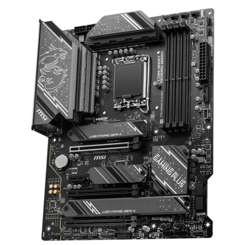Купить Уценка материнская плата MSI Z790 GAMING PLUS WIFI (s1700, Intel Z790) (Следы использования, 776141) с проверкой совместимости: обзор, характеристики, цена в Киеве, Днепре, Одессе, Харькове, Украине | интернет-магазин TELEMART.UA фото