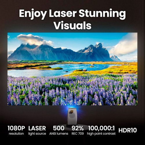 Купити Проєктор BenQ GV50 (9H.JSR77.59E) - ціна в Києві, Львові, Вінниці, Хмельницькому, Франківську, Україні | інтернет-магазин TELEMART.UA фото