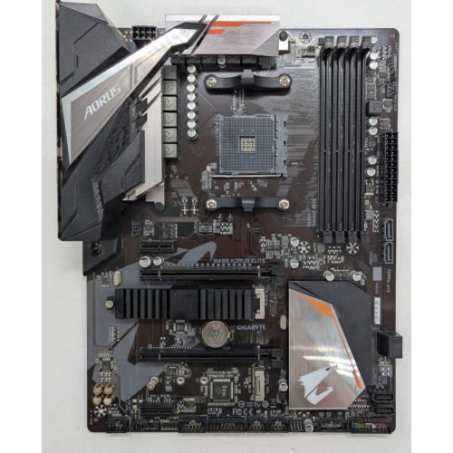 Купить Материнская плата Gigabyte B450 AORUS ELITE (sAM4, AMD B450) (Восстановлено продавцом, 776220) с проверкой совместимости: обзор, характеристики, цена в Киеве, Днепре, Одессе, Харькове, Украине | интернет-магазин TELEMART.UA фото