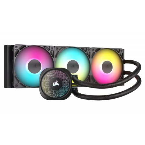Купить Уценка готовая сво Corsair NAUTILUS 360 RS ARGB (CW-9060093-WW) Black (Следы установки, 776221) с проверкой совместимости: обзор, характеристики, цена в Киеве, Днепре, Одессе, Харькове, Украине | интернет-магазин TELEMART.UA фото
