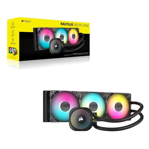 Купить Уценка готовая сво Corsair NAUTILUS 360 RS ARGB (CW-9060093-WW) Black (Следы установки, 776221) с проверкой совместимости: обзор, характеристики, цена в Киеве, Днепре, Одессе, Харькове, Украине | интернет-магазин TELEMART.UA фото