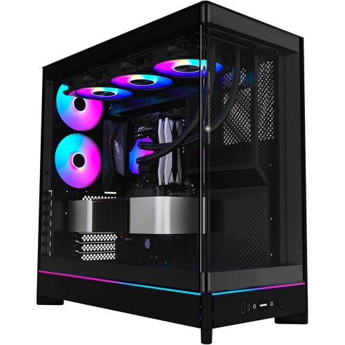 Корпус Montech HS02 без БЖ Black купити з перевіркою сумісності: огляд, характеристики, ціна у Києві, Львові, Вінниці, Хмельницькому, Івано-Франківську, Україні | інтернет-магазин TELEMART.UA фото