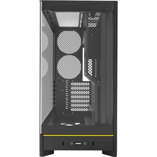 Корпус Montech HS02 без БЖ Black купити з перевіркою сумісності: огляд, характеристики, ціна у Києві, Львові, Вінниці, Хмельницькому, Івано-Франківську, Україні | інтернет-магазин TELEMART.UA фото