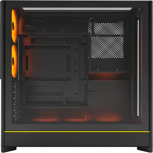 Корпус Montech HS01 Pro без БЖ Black купити з перевіркою сумісності: огляд, характеристики, ціна у Києві, Львові, Вінниці, Хмельницькому, Івано-Франківську, Україні | інтернет-магазин TELEMART.UA фото