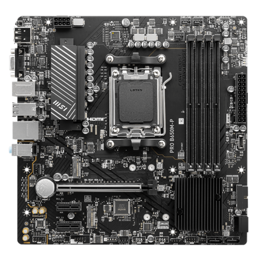 Купить Уценка материнская плата MSI PRO B650M-P (sAM5, AMD B650) (Следы использования, 776278) с проверкой совместимости: обзор, характеристики, цена в Киеве, Днепре, Одессе, Харькове, Украине | интернет-магазин TELEMART.UA фото