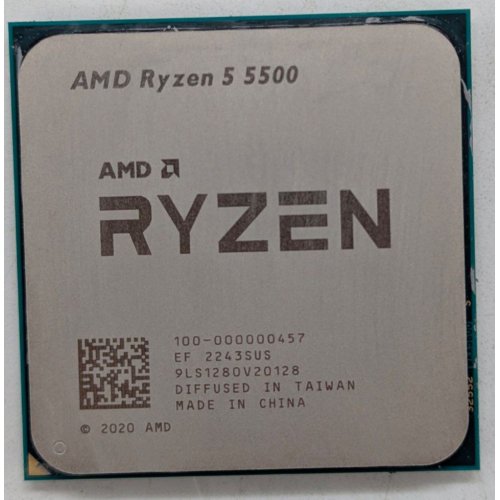 Купить Процессор AMD Ryzen 5 5500 3.6(4.2)GHz 16MB sAM4 Box (100-100000457BOX) (Восстановлено продавцом, 776279) с проверкой совместимости: обзор, характеристики, цена в Киеве, Днепре, Одессе, Харькове, Украине | интернет-магазин TELEMART.UA фото