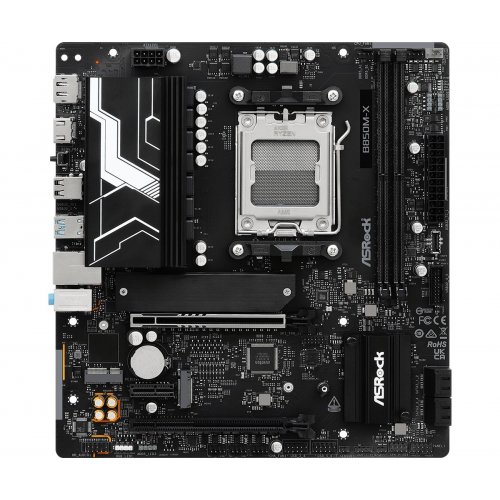 Купить Материнская плата AsRock B850M-X R2.0 (sAM5, AMD B850) с проверкой совместимости: обзор, характеристики, цена в Киеве, Днепре, Одессе, Харькове, Украине | интернет-магазин TELEMART.UA фото