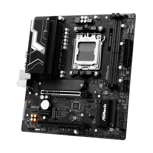 Купить Материнская плата AsRock B850M-X R2.0 (sAM5, AMD B850) с проверкой совместимости: обзор, характеристики, цена в Киеве, Днепре, Одессе, Харькове, Украине | интернет-магазин TELEMART.UA фото