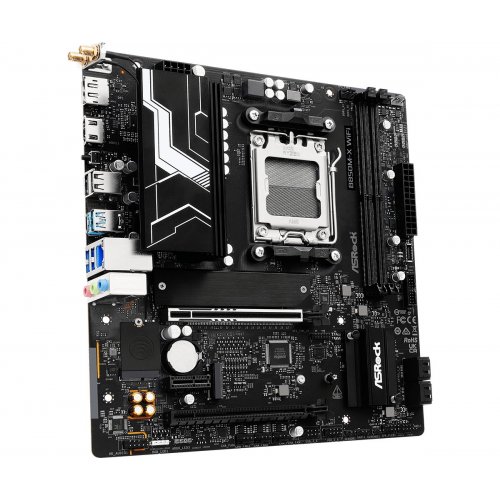 Материнська плата AsRock B850M-X WIFI R2.0 (sAM5, AMD B850) купити з перевіркою сумісності: огляд, характеристики, ціна у Києві, Львові, Вінниці, Хмельницькому, Івано-Франківську, Україні | інтернет-магазин TELEMART.UA фото