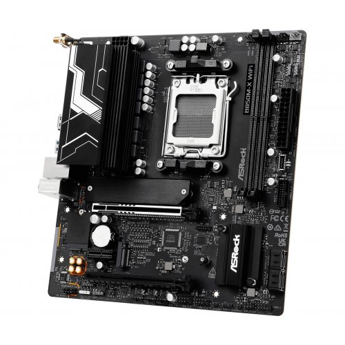 Материнська плата AsRock B850M-X WIFI R2.0 (sAM5, AMD B850) купити з перевіркою сумісності: огляд, характеристики, ціна у Києві, Львові, Вінниці, Хмельницькому, Івано-Франківську, Україні | інтернет-магазин TELEMART.UA фото