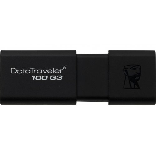 Купить Накопитель Kingston DataTraveler 100 G3 USB 3.0 16GB Black (DT100G3/16GB) - цена в Харькове, Киеве, Днепре, Одессе
в интернет-магазине Telemart фото