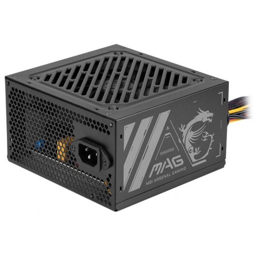 Купить Блок питания MSI MAG 500W (A500N-H) с проверкой совместимости: обзор, характеристики, цена в Киеве, Днепре, Одессе, Харькове, Украине | интернет-магазин TELEMART.UA фото