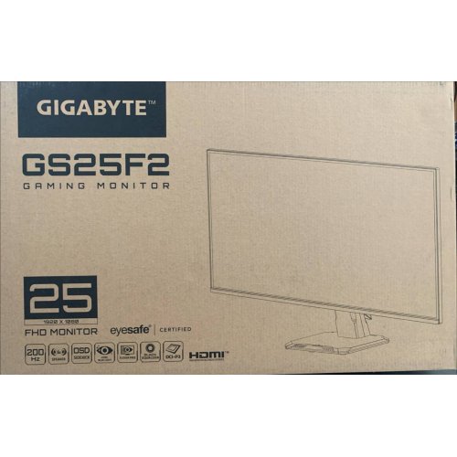 Купить Уценка монитор Gigabyte 24.5" GS25F2 Black (Повреждена упаковка, 776317) - цена в Харькове, Киеве, Днепре, Одессе
в интернет-магазине Telemart фото