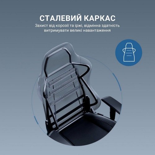 Игровое кресло Anda Seat Luna Pro L Fabric (AD18T-44-B-F) Black купить в Украине: Киев, Днепр, Харьков, Одесса  | Низкая цена, отзывы, характеристики от TELEMART фото