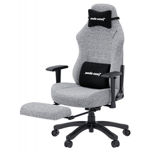 Ігрове крісло Anda Seat Luna Pro L Fabric (AD18T-44-G-F) Gray купити в Україні: Київ, Львів, Хмельницький, Тернопіль, Івано-Франківськ | Низька ціна, відгуки, характеристики від TELEMART фото