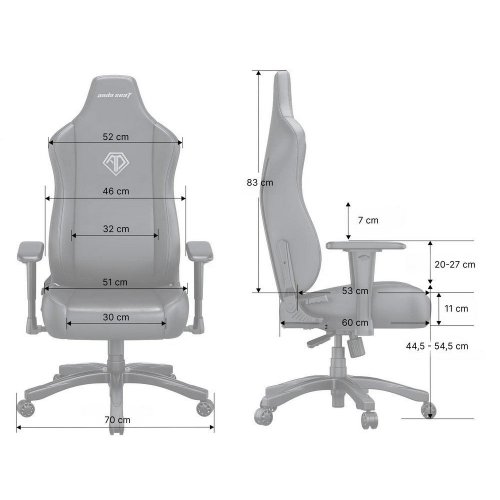 Игровое кресло Anda Seat Novis L Fabric (AD23-L-01-G-F) Gray купить в Украине: Киев, Днепр, Харьков, Одесса  | Низкая цена, отзывы, характеристики от TELEMART фото