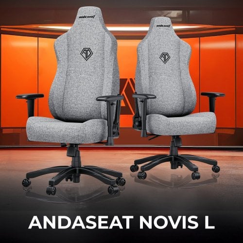 Купити Ігрове крісло Anda Seat Novis L Fabric (AD23-L-01-G-F) Gray - ціна в Києві, Львові, Вінниці, Хмельницькому, Франківську, Україні | інтернет-магазин TELEMART.UA фото