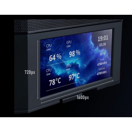 Купить Корпус Lian Li LANCOOL 207 Digital Tempered Glass без БП (G99.LAN207DX.00) Black с проверкой совместимости: обзор, характеристики, цена в Киеве, Днепре, Одессе, Харькове, Украине | интернет-магазин TELEMART.UA фото