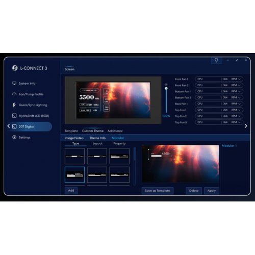 Купить Корпус Lian Li LANCOOL 207 Digital Tempered Glass без БП (G99.LAN207DX.00) Black с проверкой совместимости: обзор, характеристики, цена в Киеве, Днепре, Одессе, Харькове, Украине | интернет-магазин TELEMART.UA фото