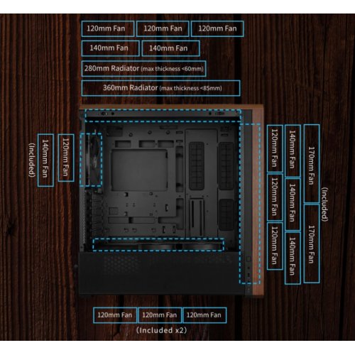 Корпус Lian Li LANCOOL 217 Tempered Glass без БЖ (G99.LAN217X.00) Black купити з перевіркою сумісності: огляд, характеристики, ціна у Києві, Львові, Вінниці, Хмельницькому, Івано-Франківську, Україні | інтернет-магазин TELEMART.UA фото