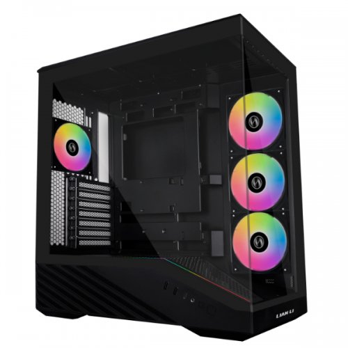 Корпус Lian Li Vector V100 ARGB Tempered Glass без БЖ (G99.V100RX.00) Black купити з перевіркою сумісності: огляд, характеристики, ціна у Києві, Львові, Вінниці, Хмельницькому, Івано-Франківську, Україні | інтернет-магазин TELEMART.UA фото