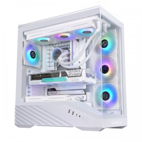 Купить Корпус Lian Li Vector V100 ARGB Tempered Glass без БП (G99.V100RW.00) White с проверкой совместимости: обзор, характеристики, цена в Киеве, Днепре, Одессе, Харькове, Украине | интернет-магазин TELEMART.UA фото