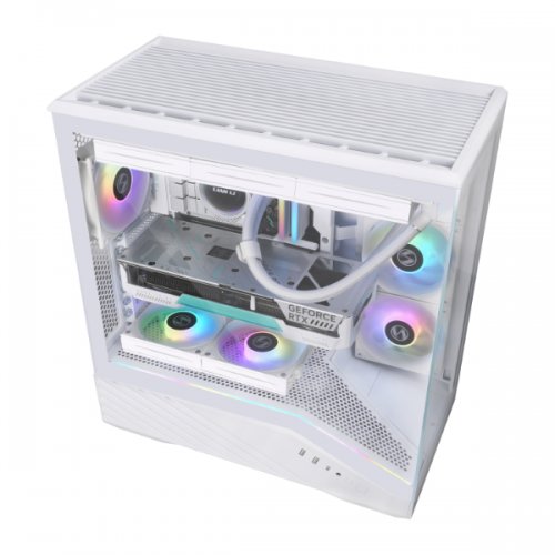 Купить Корпус Lian Li Vector V100 ARGB Tempered Glass без БП (G99.V100RW.00) White с проверкой совместимости: обзор, характеристики, цена в Киеве, Днепре, Одессе, Харькове, Украине | интернет-магазин TELEMART.UA фото
