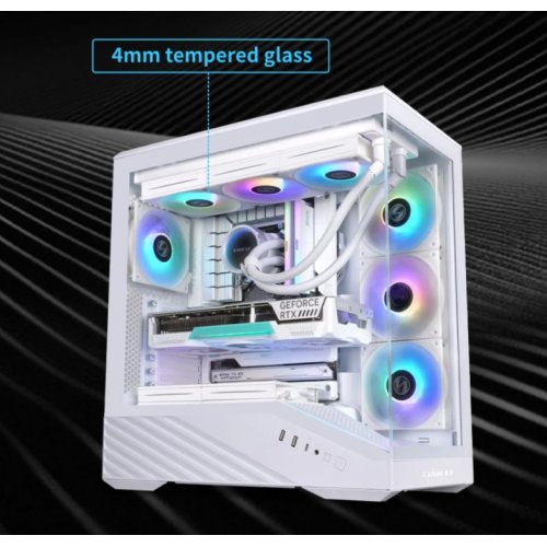 Купить Корпус Lian Li Vector V100 ARGB Tempered Glass без БП (G99.V100RW.00) White с проверкой совместимости: обзор, характеристики, цена в Киеве, Днепре, Одессе, Харькове, Украине | интернет-магазин TELEMART.UA фото