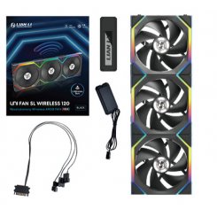 Набор кулеров для корпуса Lian Li Uni Fan SL Wireless 120 3 in 1 (G99.12SL1W3B.00) Black