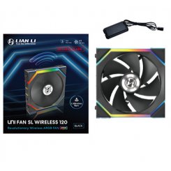 Кулер для корпуса Lian Li Uni Fan SL Wireless 120 Reverse Blade (G99.12RSL1W1B.00) Black