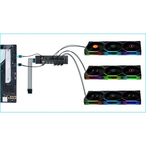 Купить Кулер для корпуса Lian Li Uni Fan TL Wireless 120 (G99.12TL1W1B.00) Black с проверкой совместимости: обзор, характеристики, цена в Киеве, Днепре, Одессе, Харькове, Украине | интернет-магазин TELEMART.UA фото
