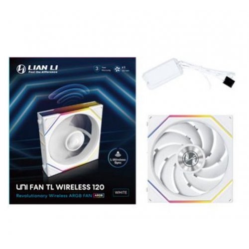 Купить Кулер для корпуса Lian Li Uni Fan TL Wireless 120 (G99.12TL1W1W.00) White с проверкой совместимости: обзор, характеристики, цена в Киеве, Днепре, Одессе, Харькове, Украине | интернет-магазин TELEMART.UA фото
